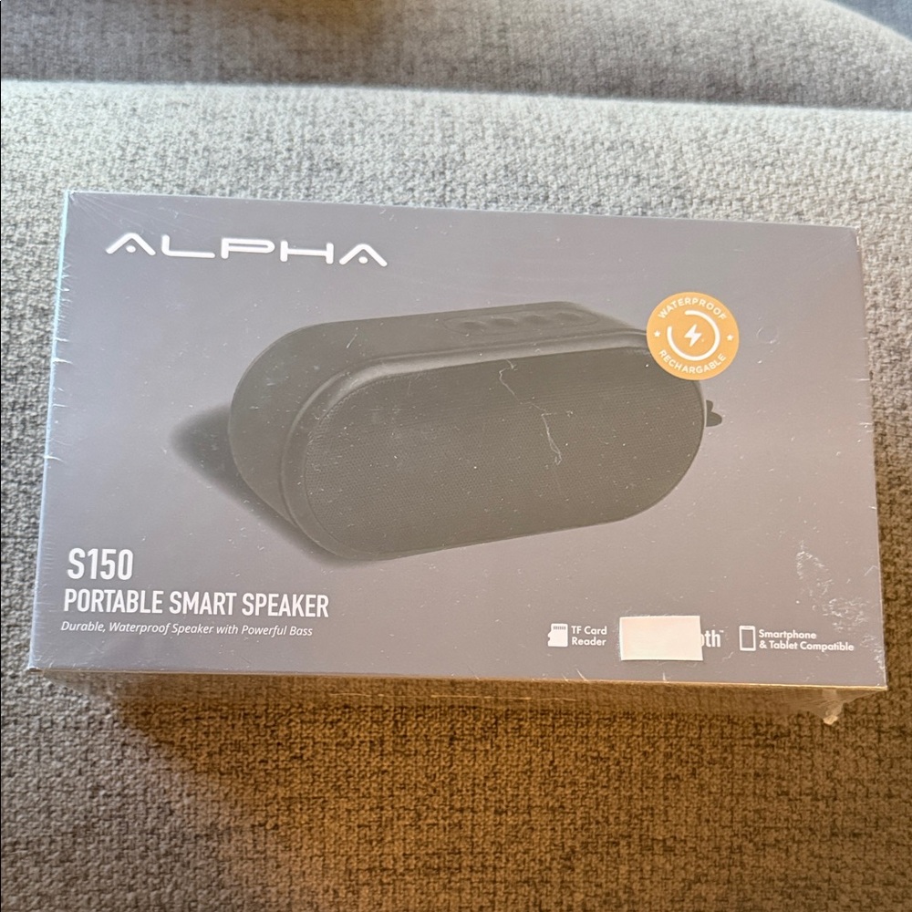 Black Portable Smart Speaker